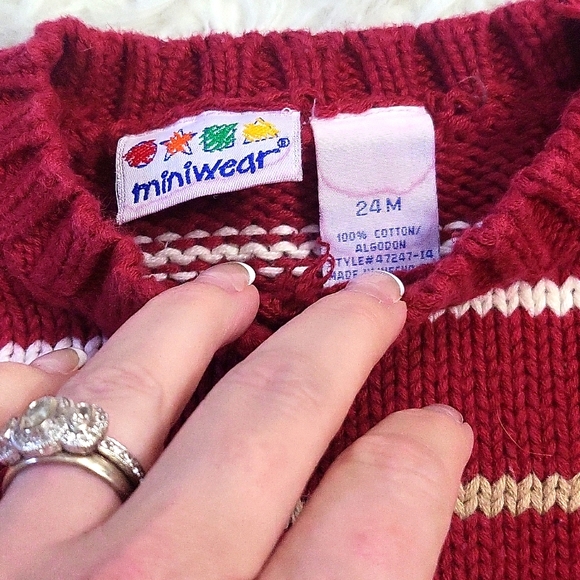 CHRISTMAS Reindeer toddler boy's sweater size 24 months - Picture 3 of 4